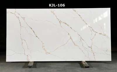 Goldader Calacatta Quarzplatte